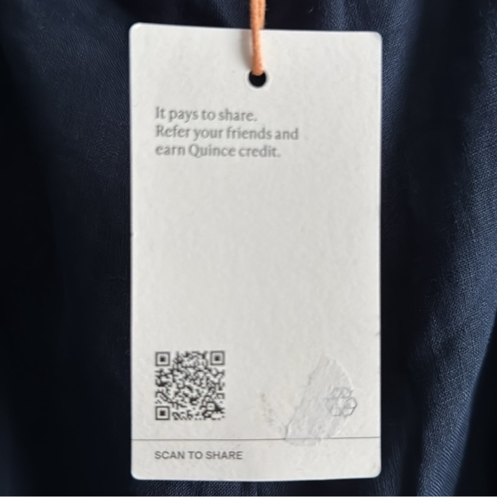 Quince 100% European Linen Navy Pants Size 2X new - Picture 3 of 6
